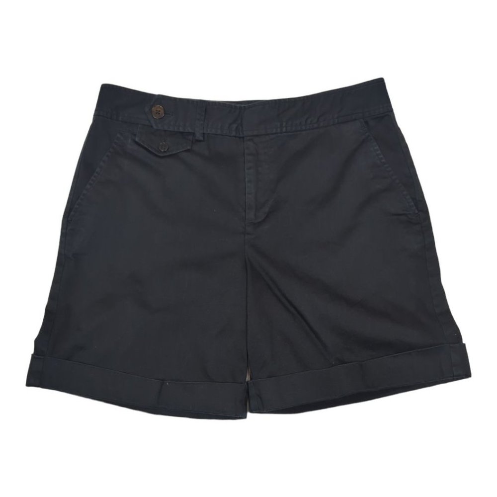 Lauren Ralph Lauren High Waisted Shorts Sz. 6 Cuffed‎ Black